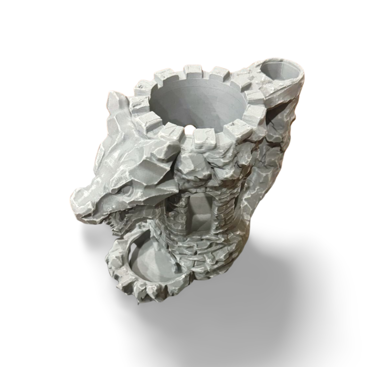 Stone Tower Dice Roller & Can Holder – Dragon Edition