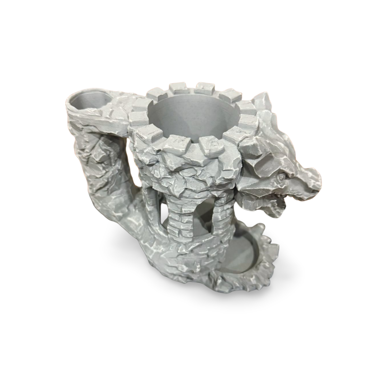 Stone Tower Dice Roller & Can Holder – Dragon Edition