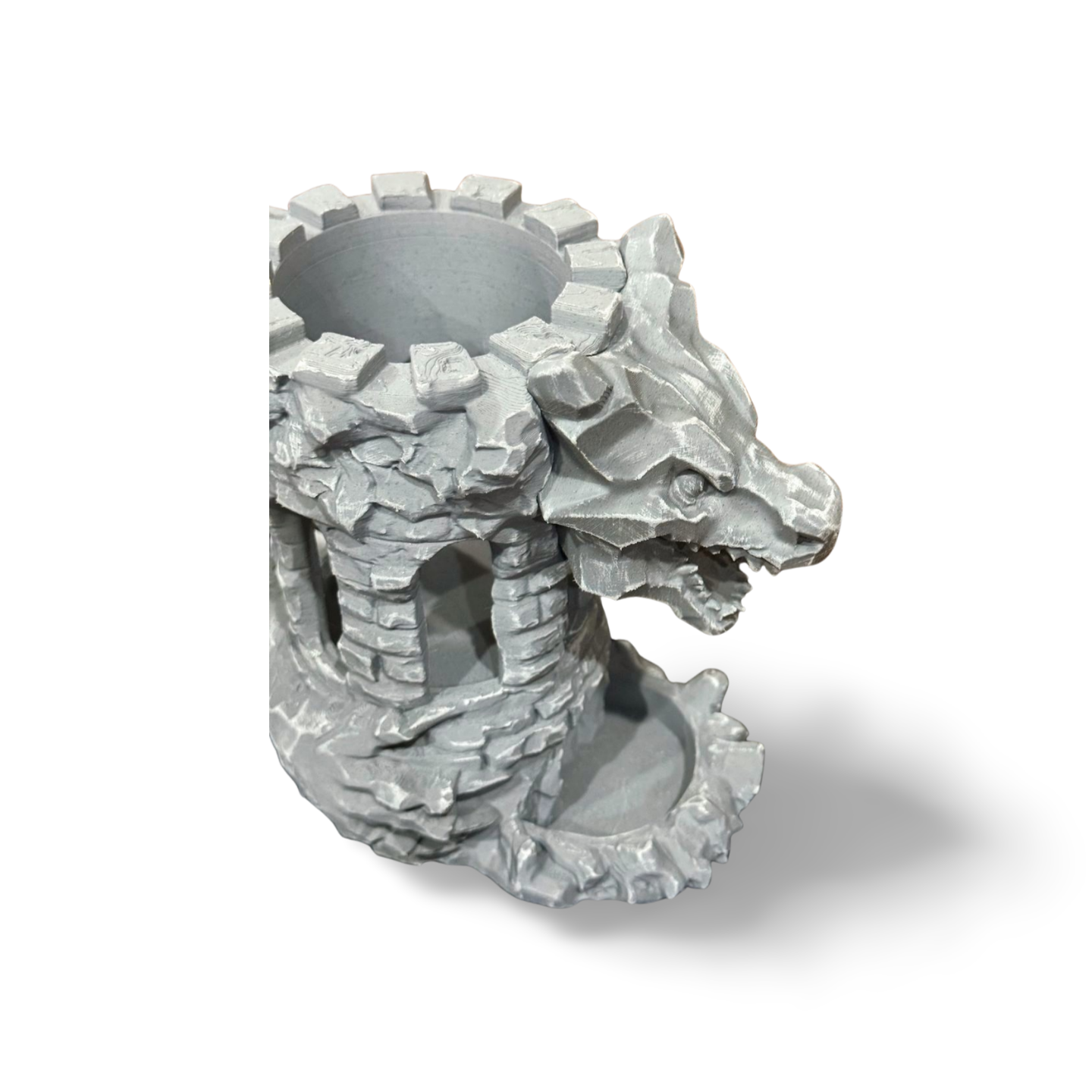 Stone Tower Dice Roller & Can Holder – Dragon Edition