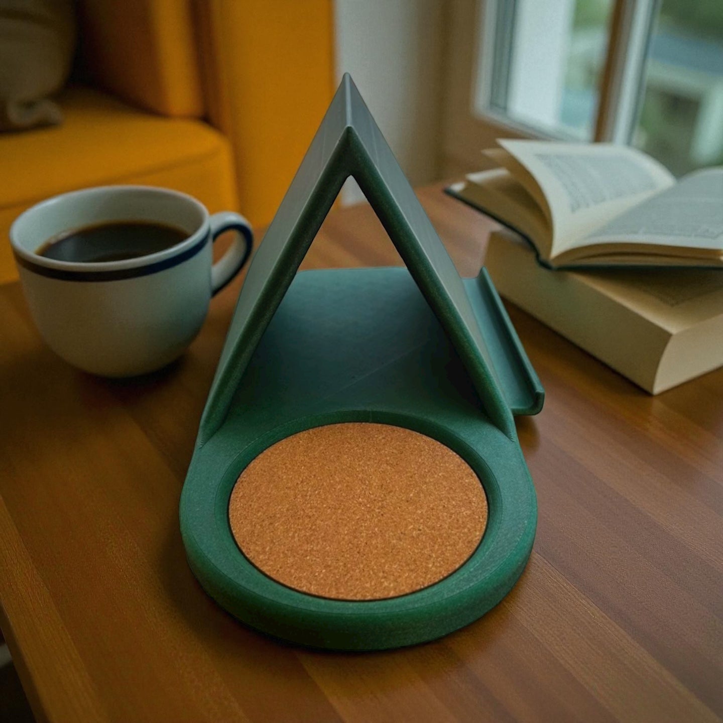 Book Rest Coffee Coaster
