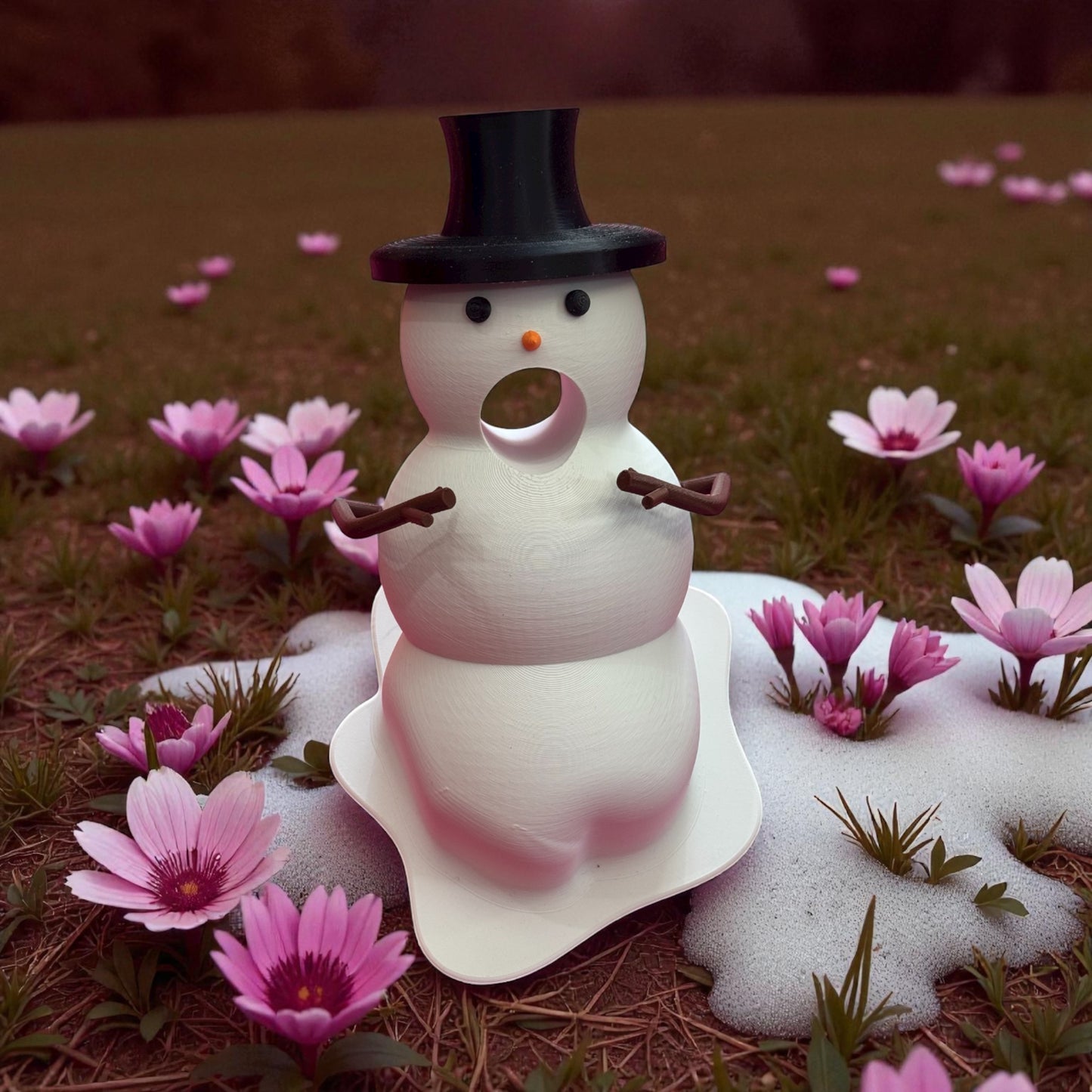 Melting Snowman Wine Bottle Holder