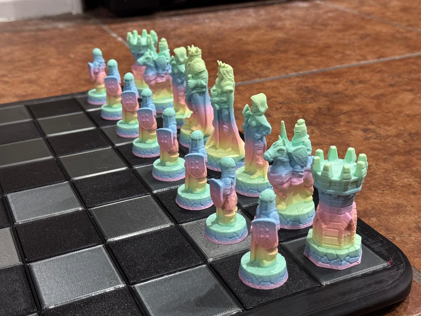 Custom Magnetic 3D-Printed Chess Set — Made by 5 Cats Prints & Things