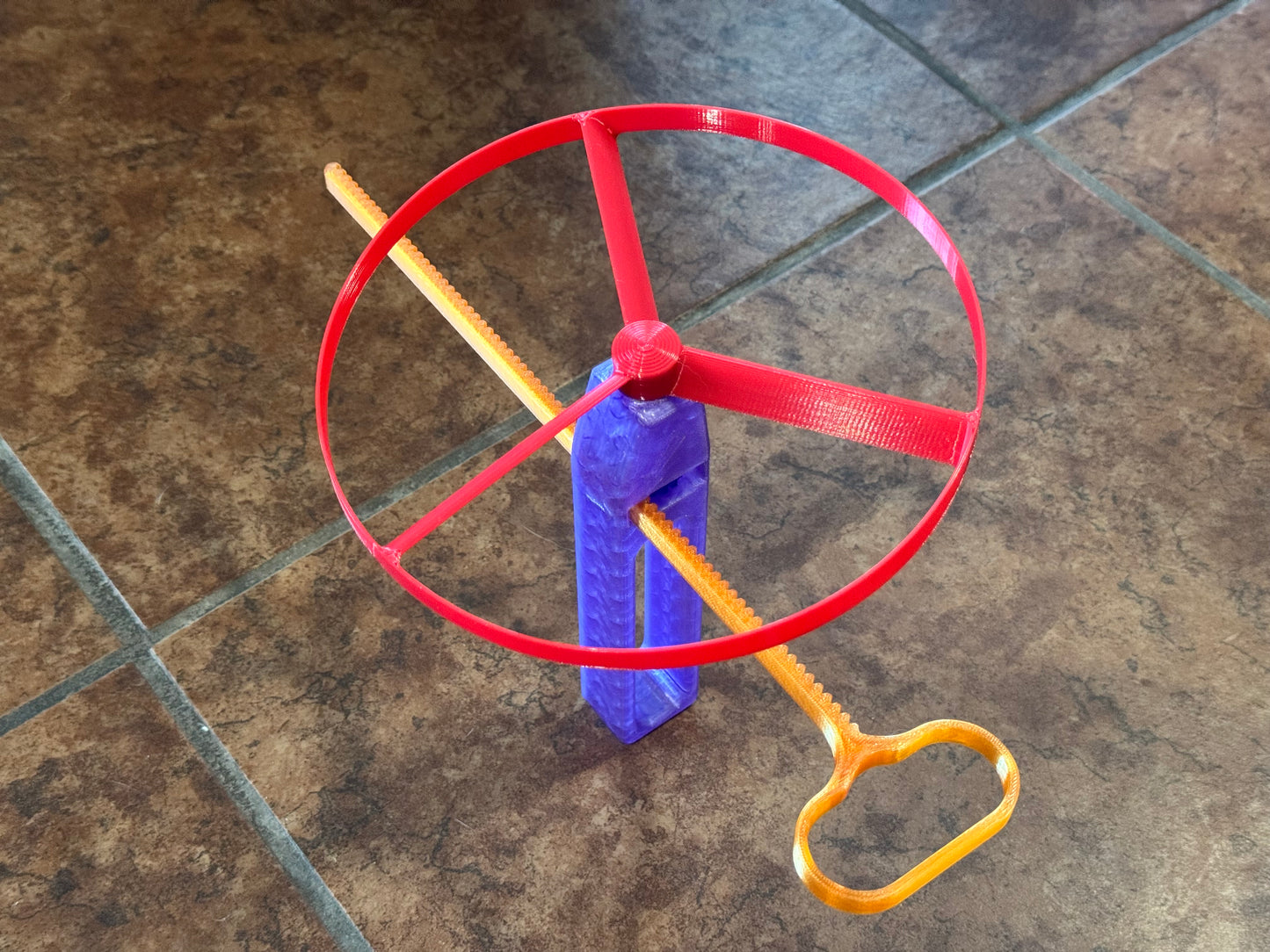 Pull and Spin Flying Toy