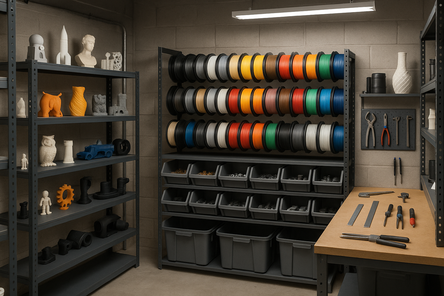 3d printing stock room