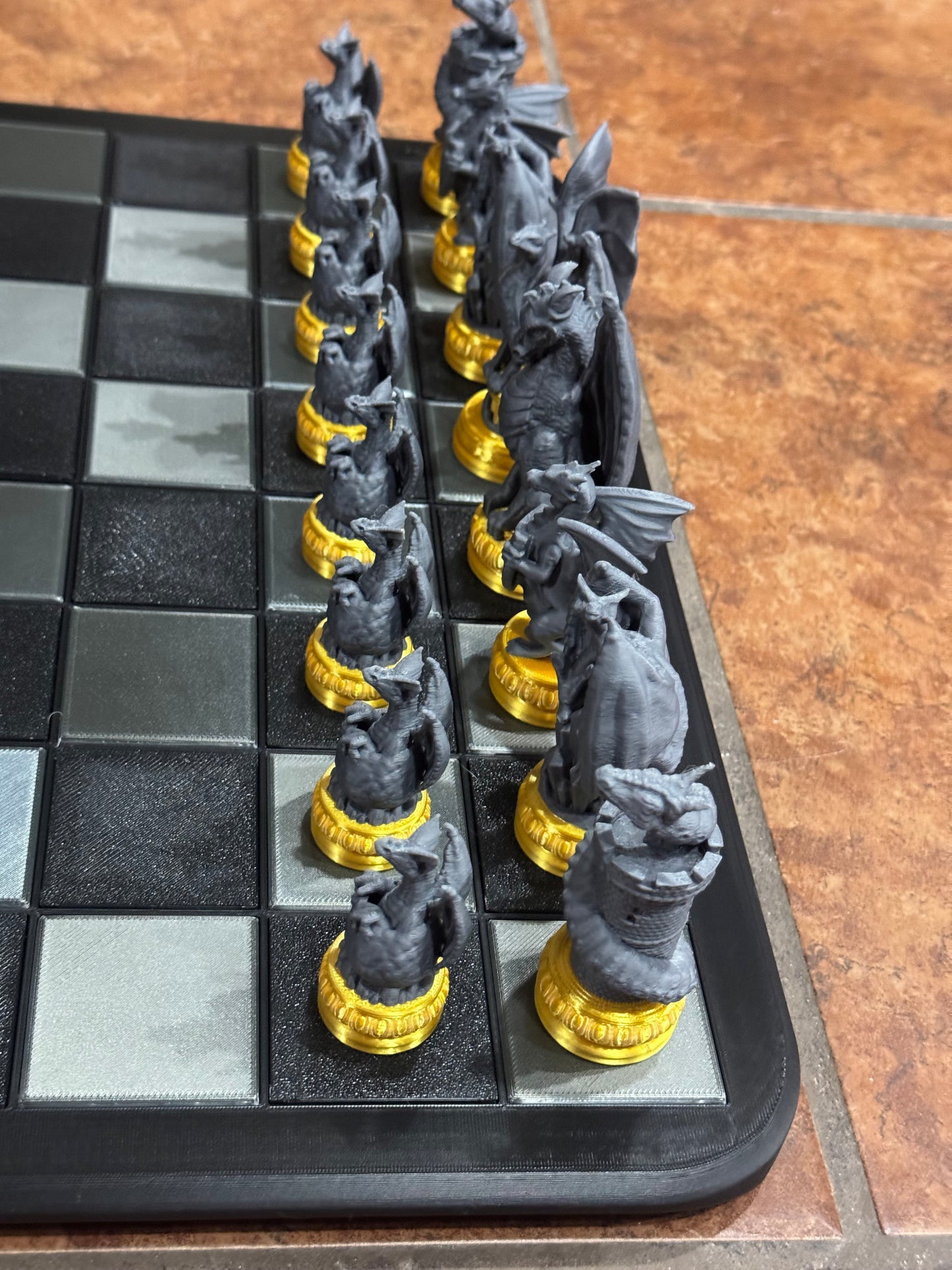 Custom Magnetic 3D-Printed Chess Set — Made by 5 Cats Prints & Things