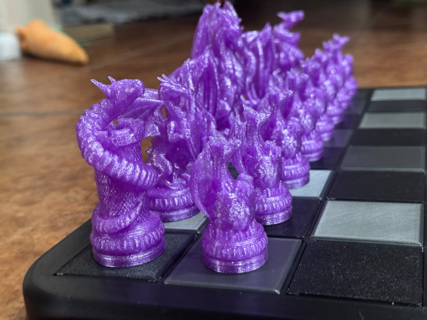 Custom Magnetic 3D-Printed Chess Set — Made by 5 Cats Prints & Things