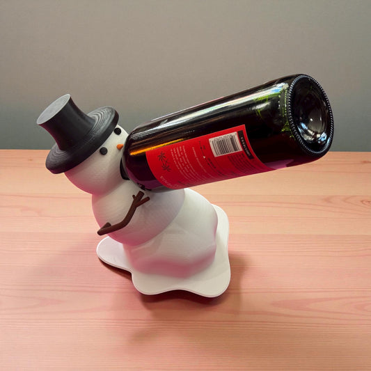 Melting Snowman Wine Bottle Holder