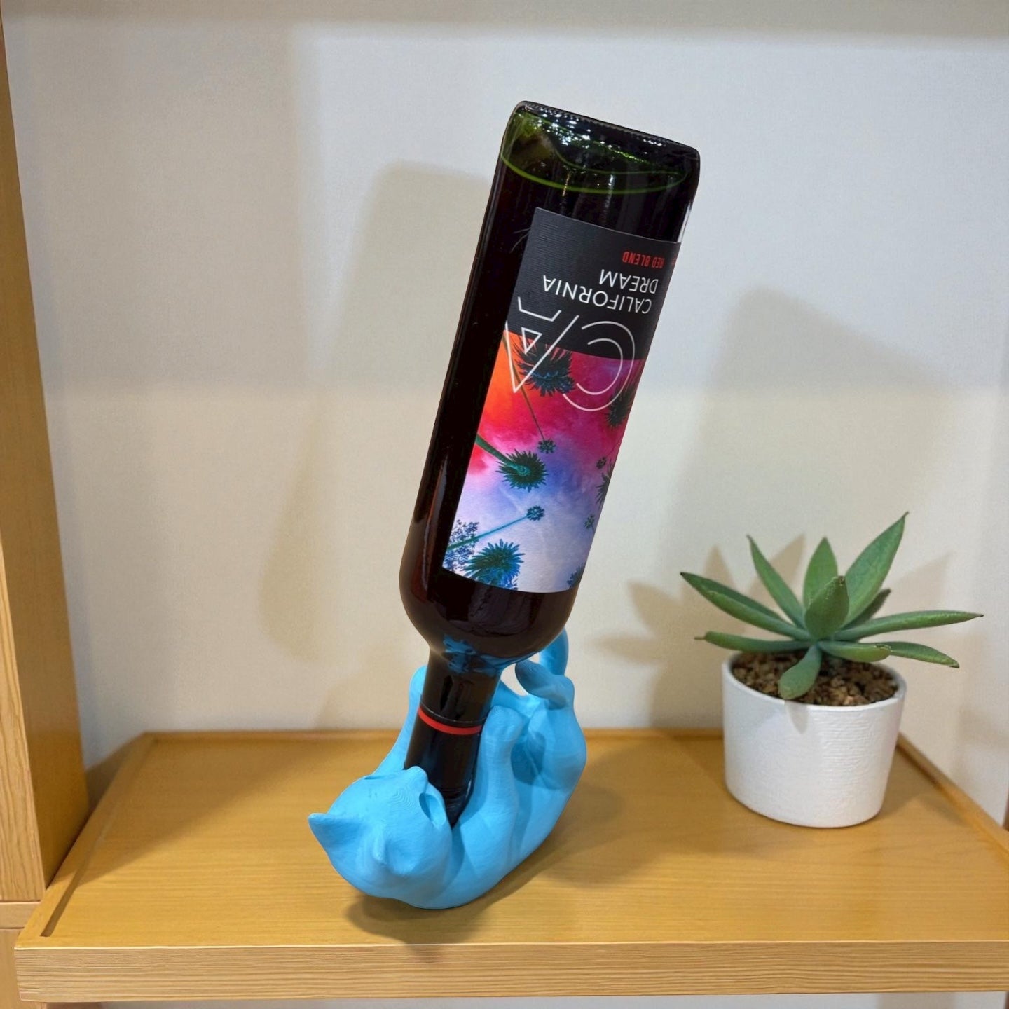 Balancing Cat Wine Bottle Holder
