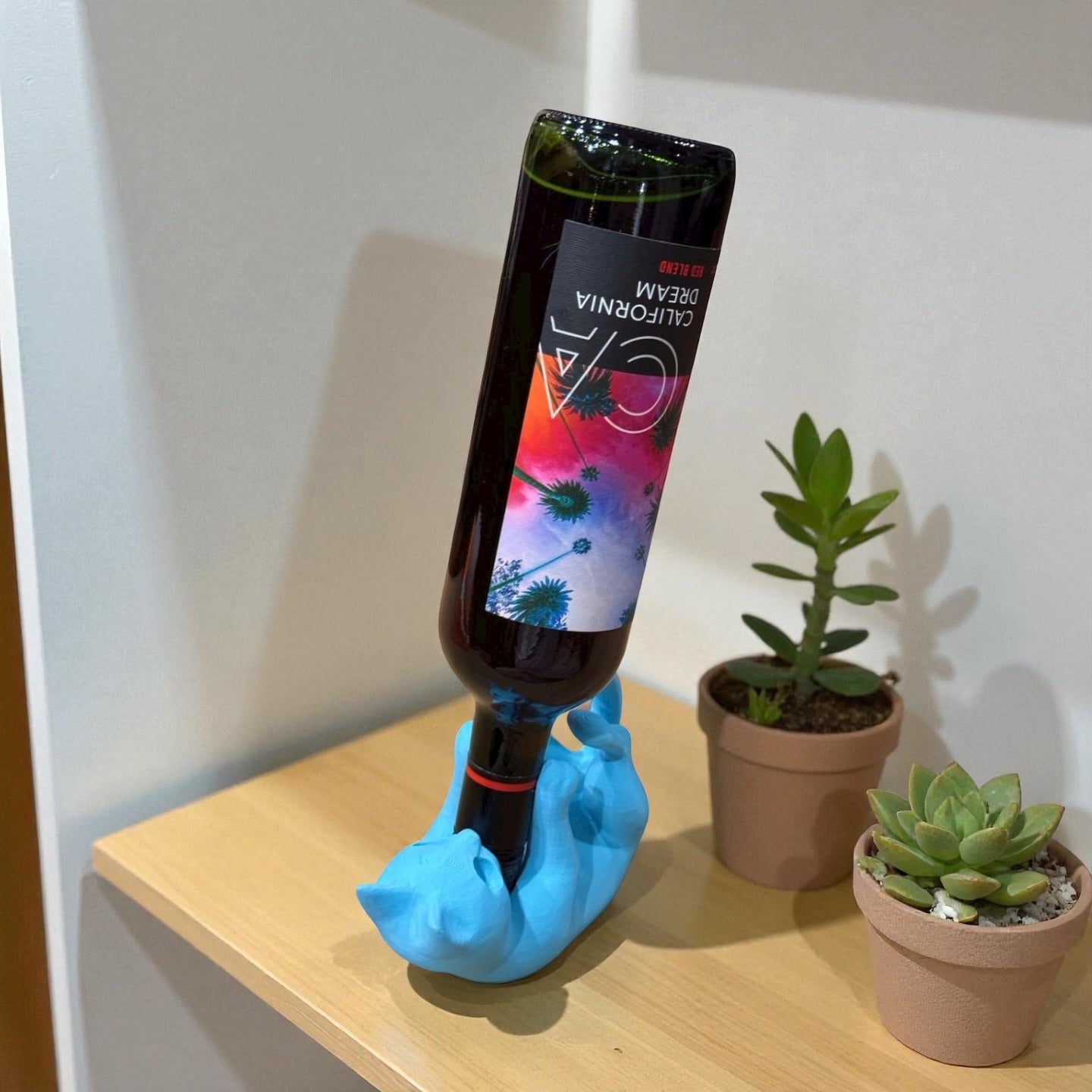 Balancing Cat Wine Bottle Holder