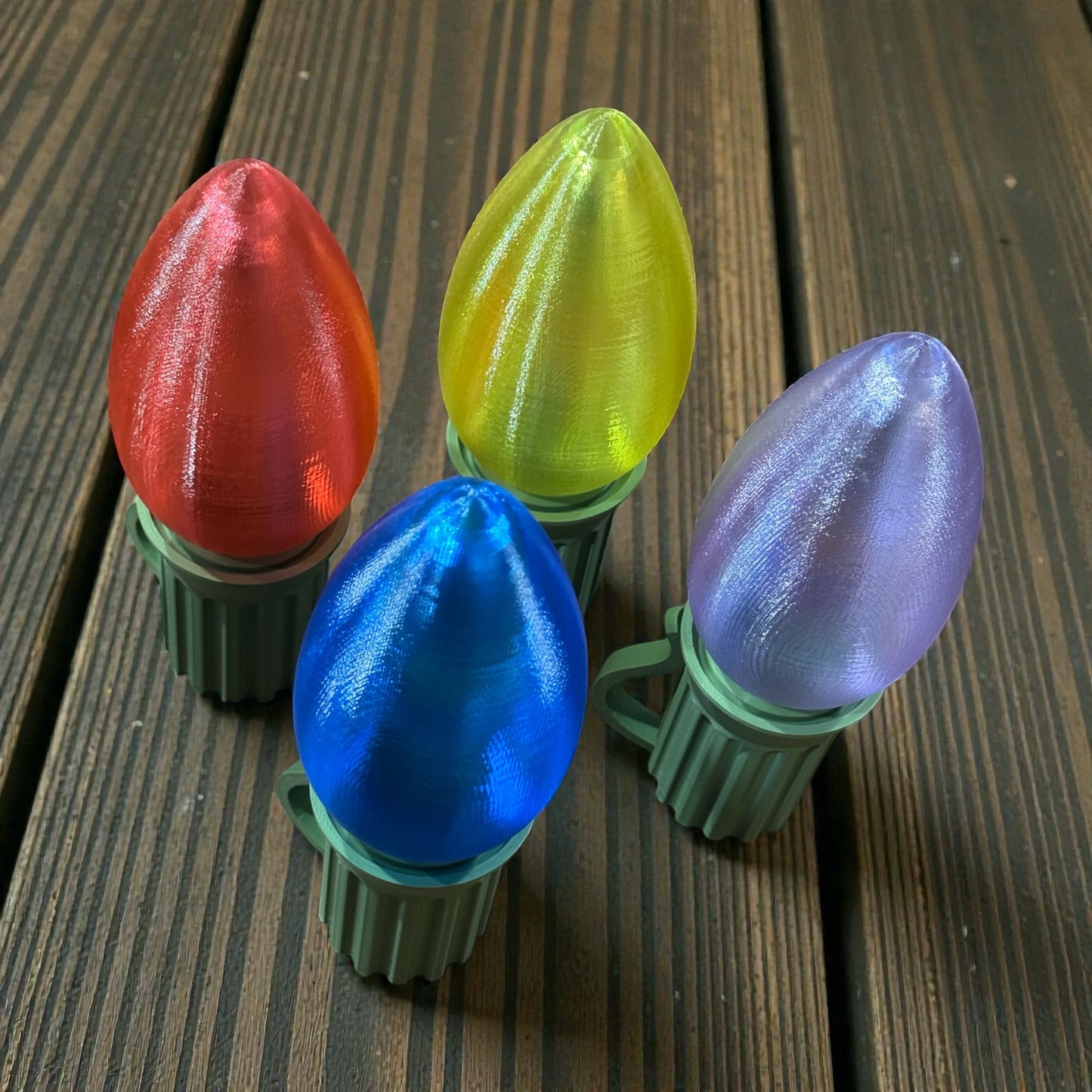 Jumbo Christmas Light Bulb Tealight Holder