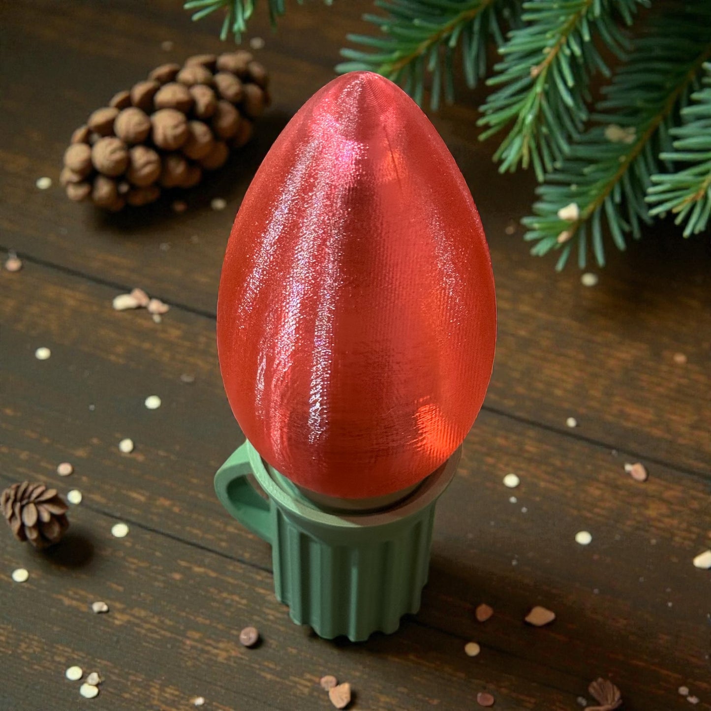 Jumbo Christmas Light Bulb Tealight Holder