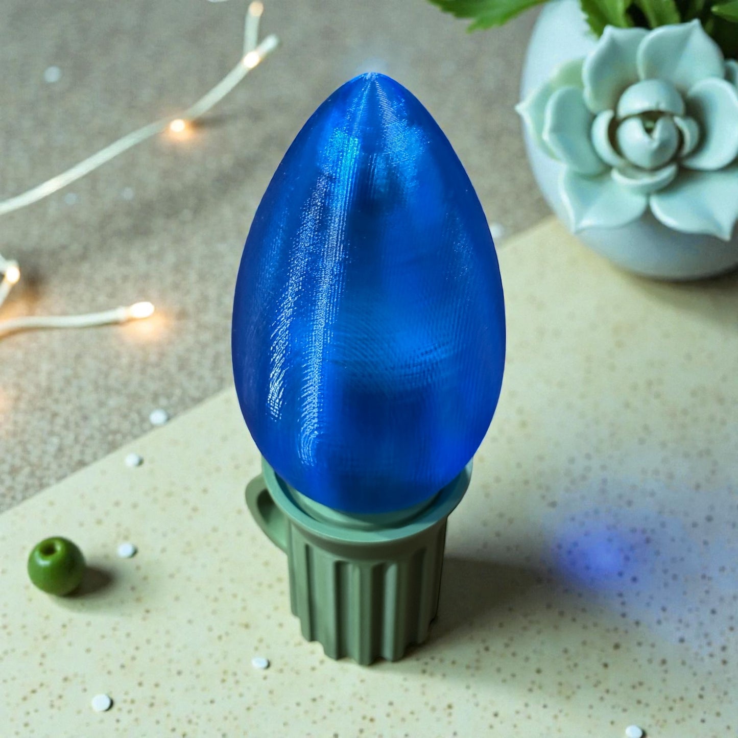 Jumbo Christmas Light Bulb Tealight Holder