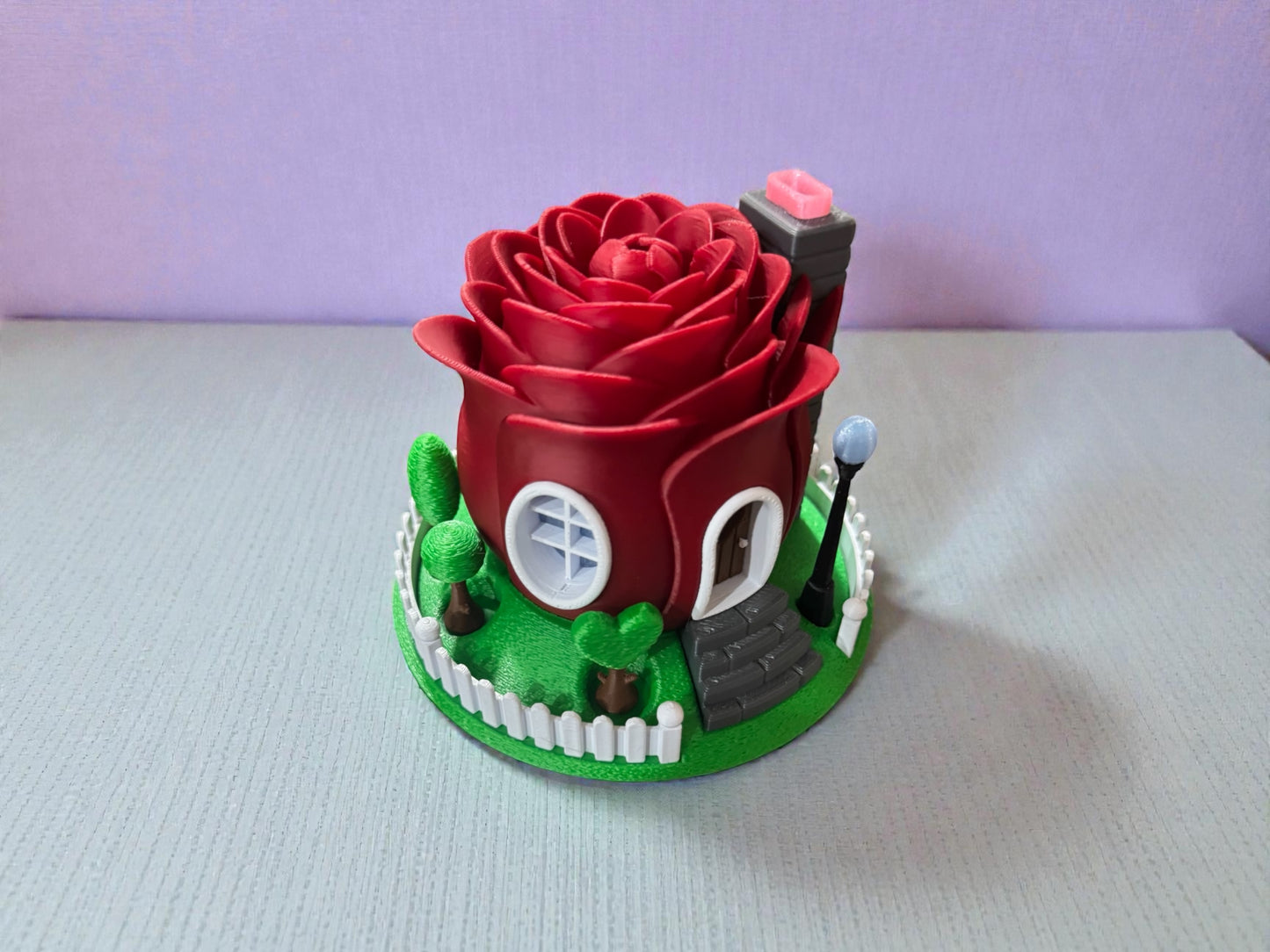 Rose Fairy House Tealight Holder