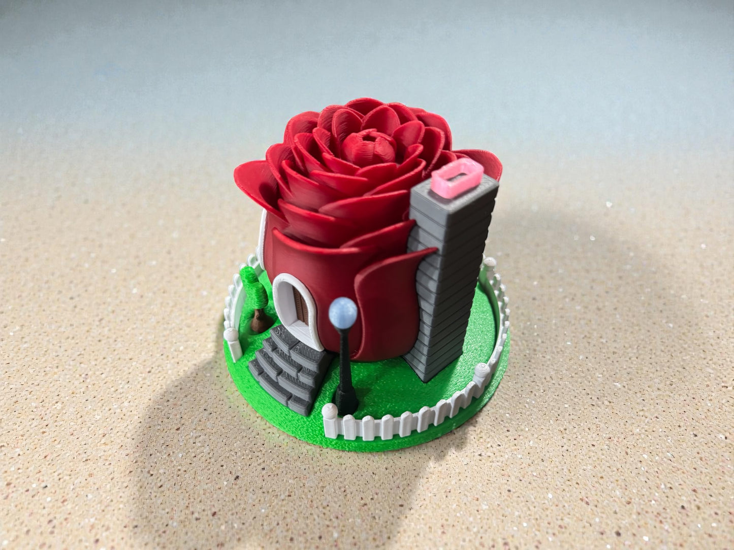 Rose Fairy House Tealight Holder
