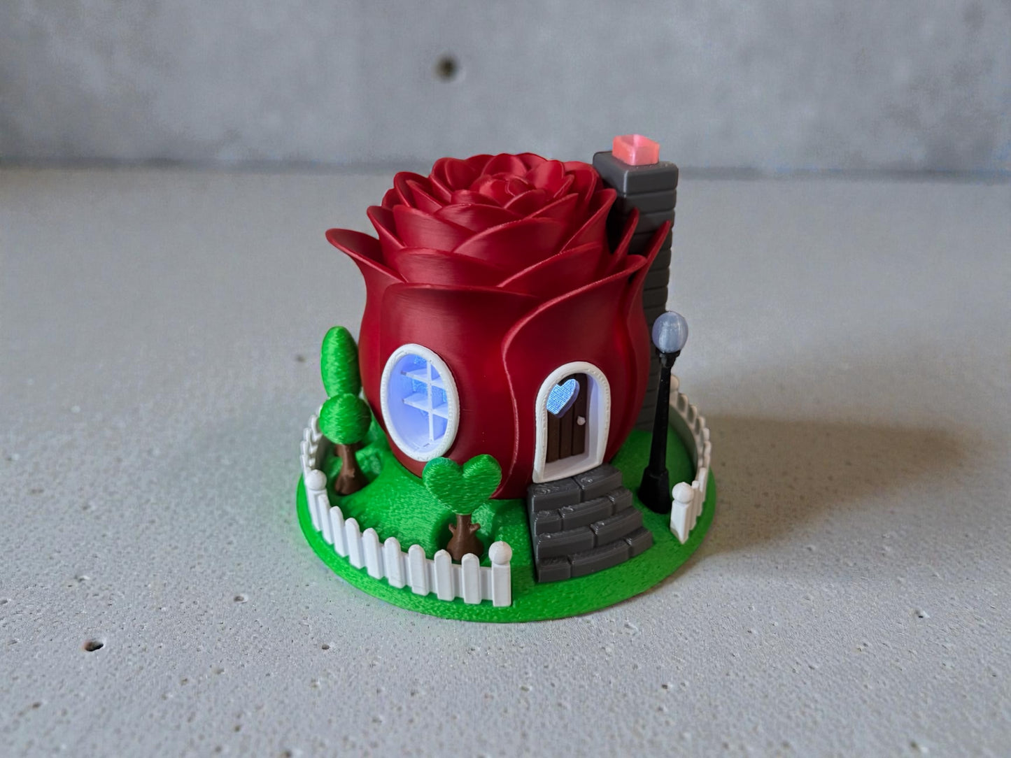 Rose Fairy House Tealight Holder